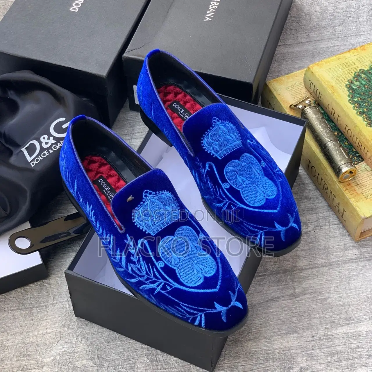 Original Dolce Gabbana Suede Royalty Loafers Shoes
