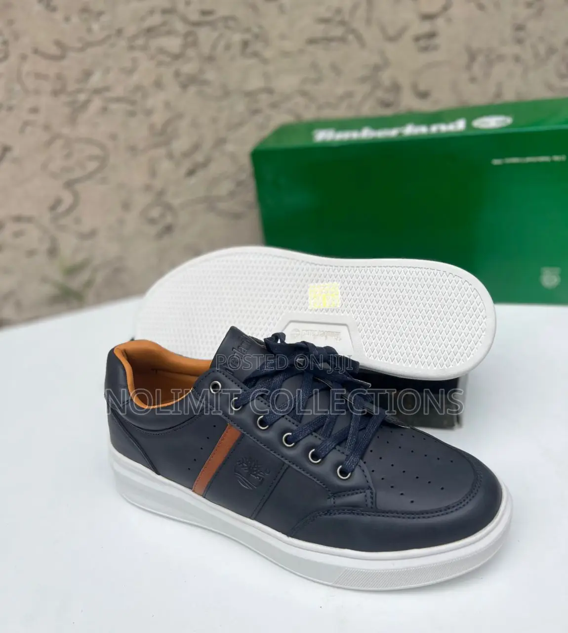 Timberland Men's Lace Up Sneakers With White Sole
