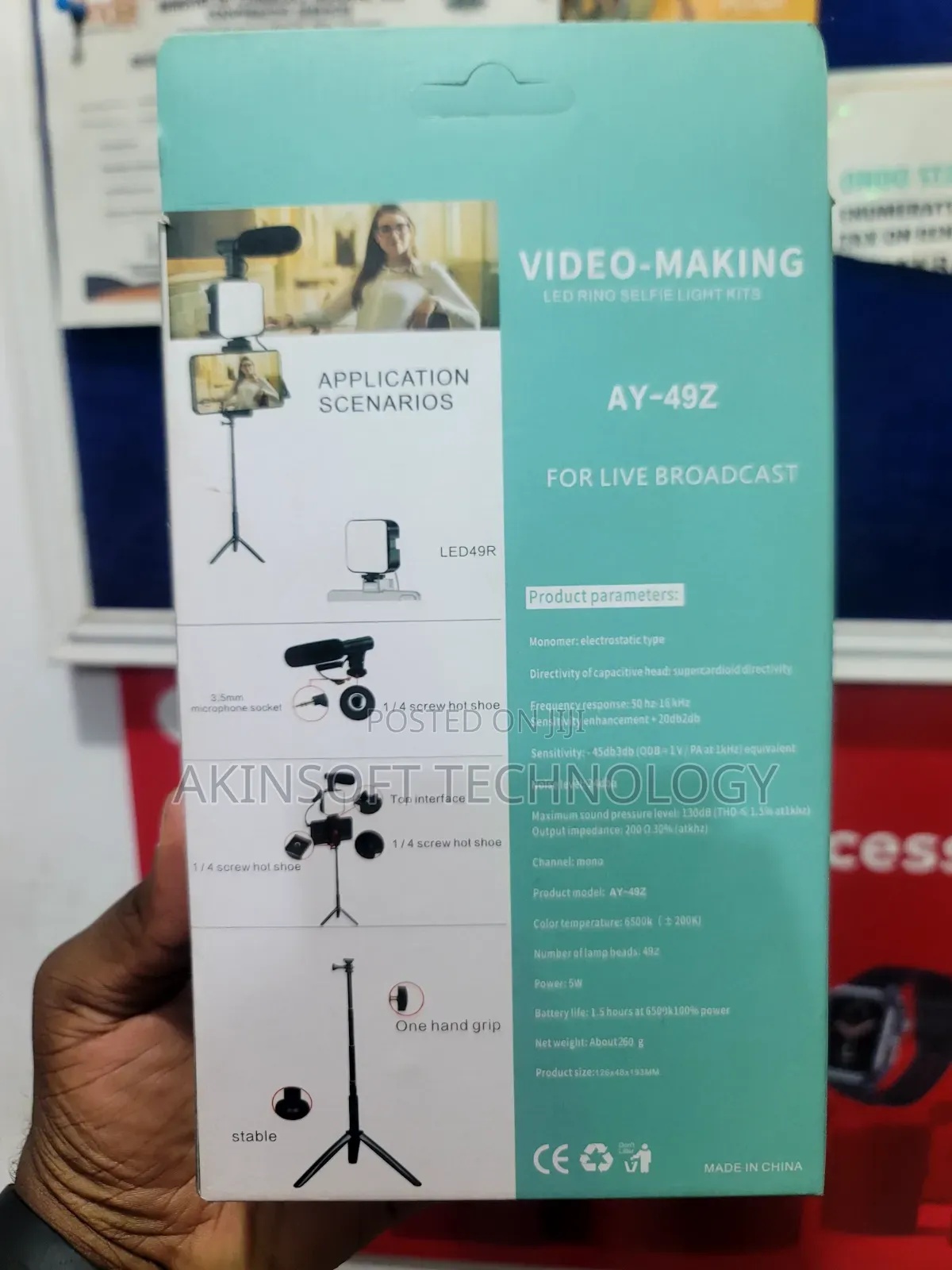 Video Making Kit Selfie Light Kit for Content Creator