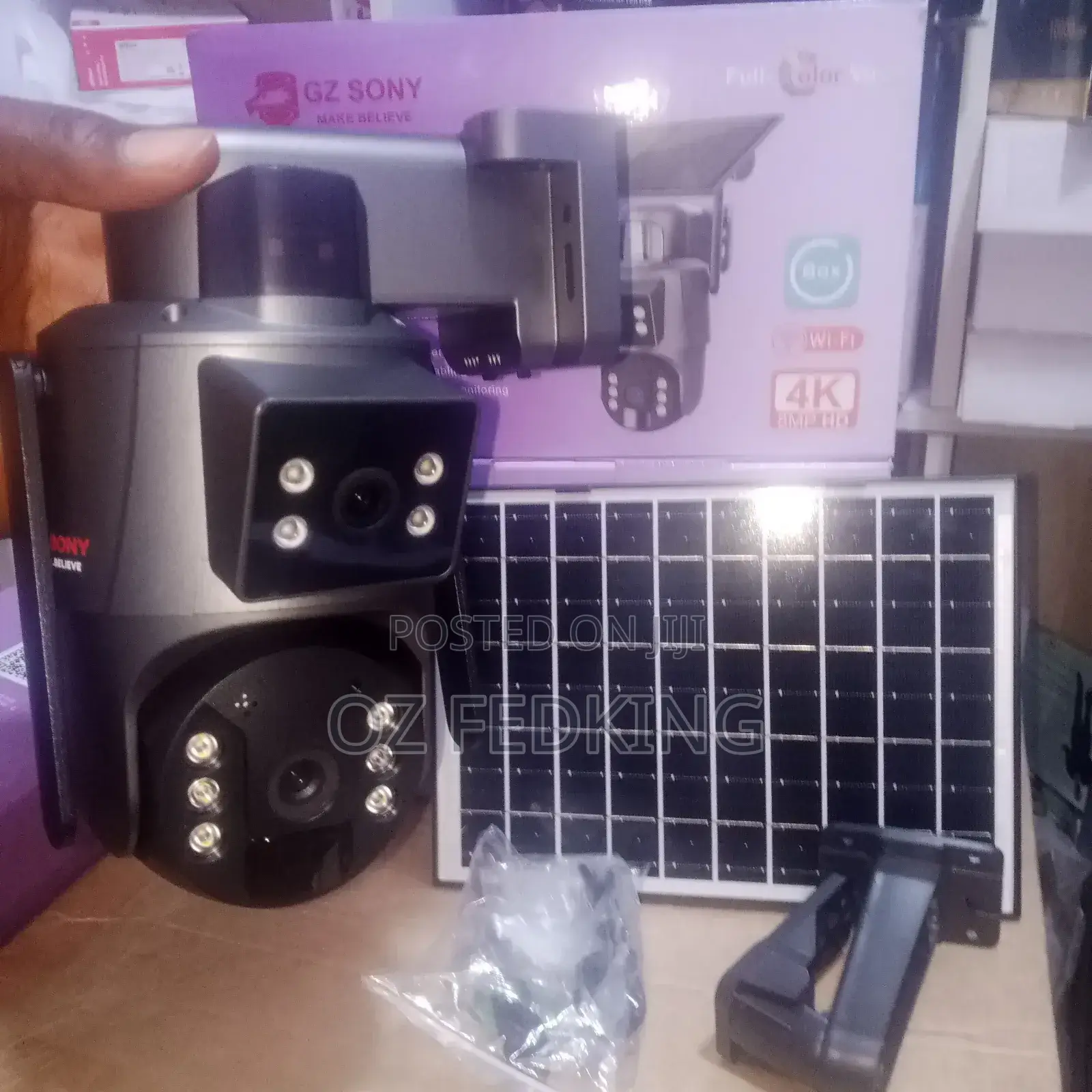 Ubox PTZ Double Lens Wifi Solar Camera
