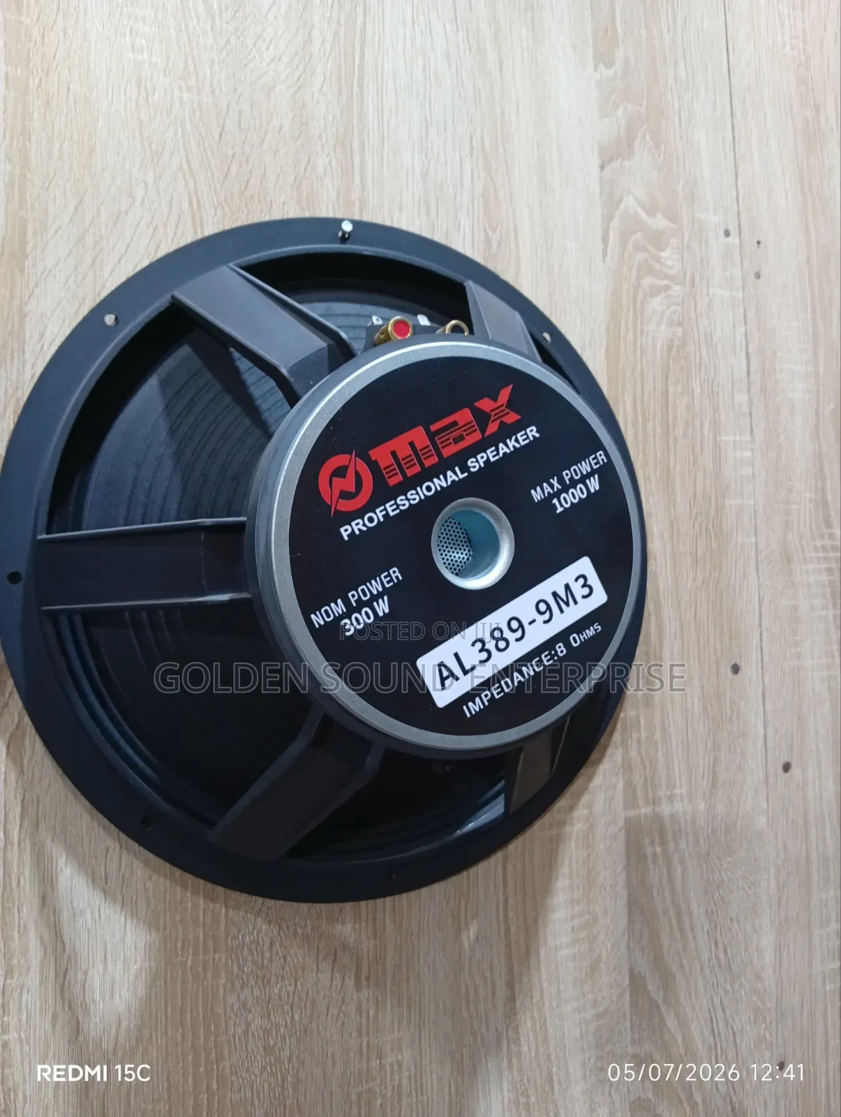O Max Necked Speaker 15 Inches Very Strong and Loud 