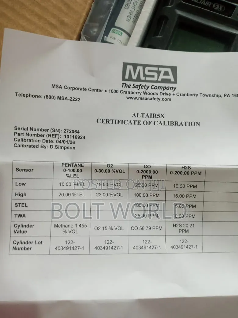 Msa Gas Dictator Altair 5x