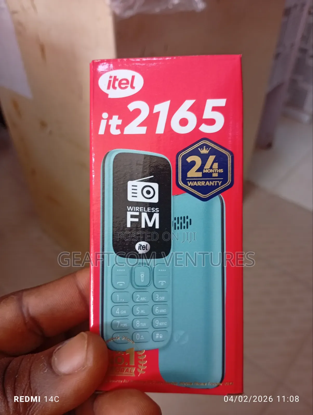 New Itel it2165 Black