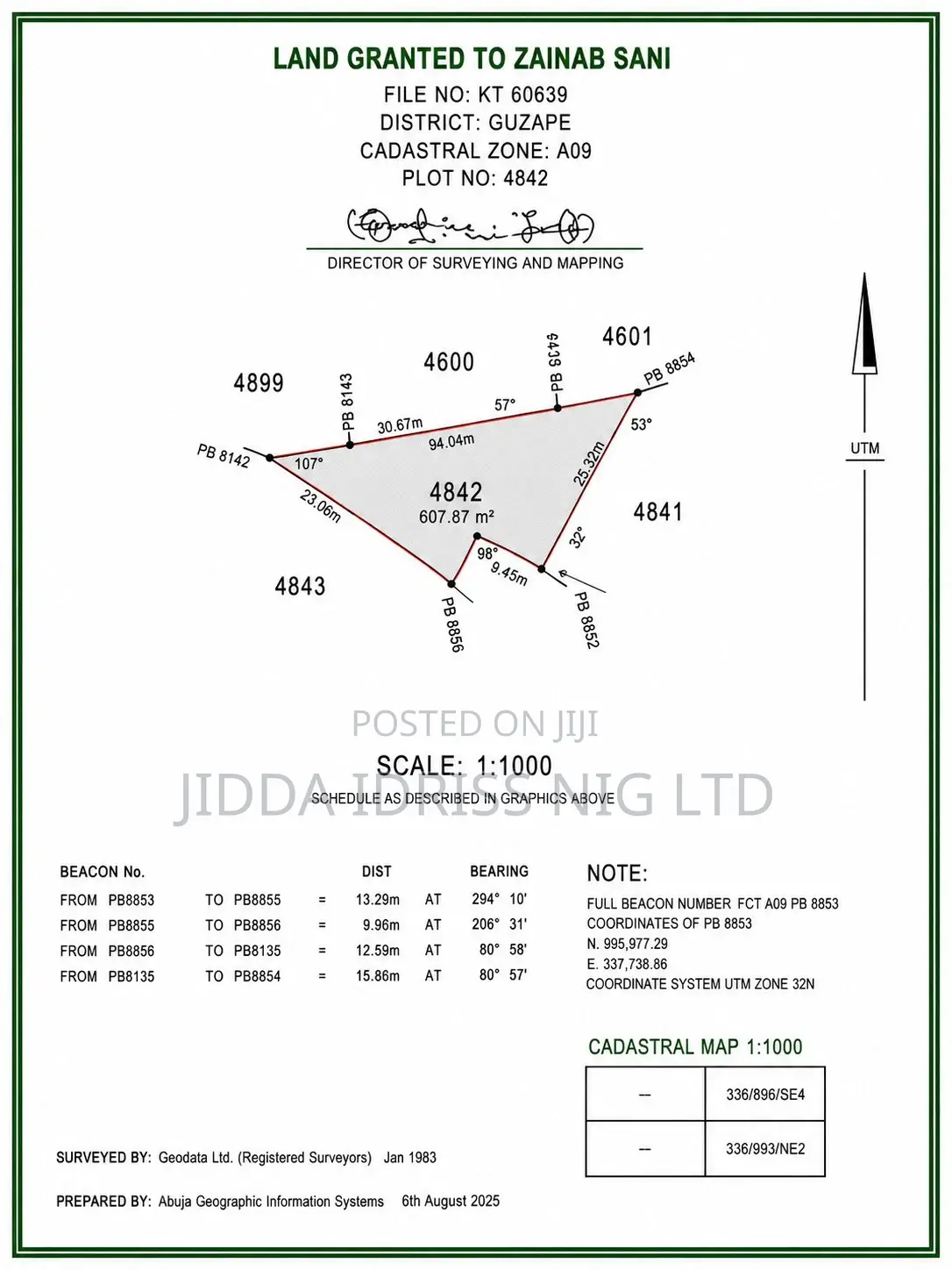 High Value Residential Plot in Guzape Main