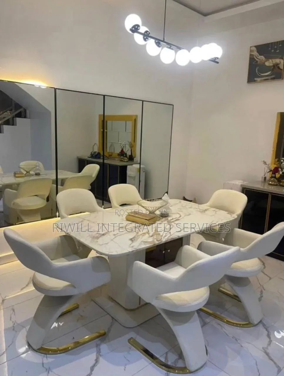Six Seaters Marble Dining