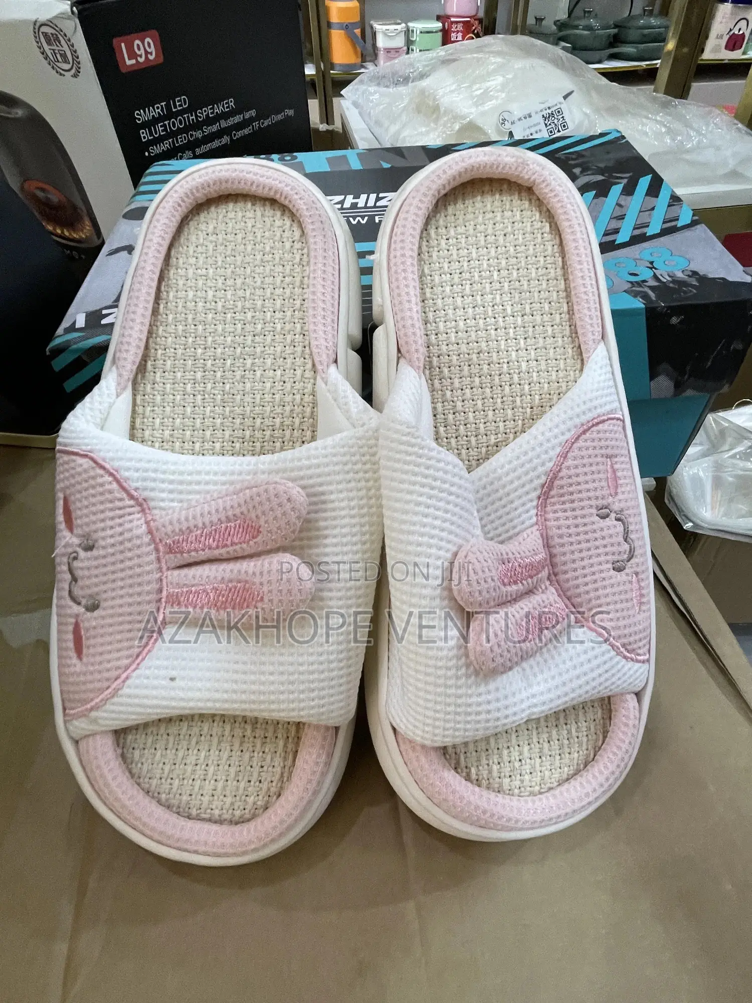 Cute Bunny Cotton Linen Slippers