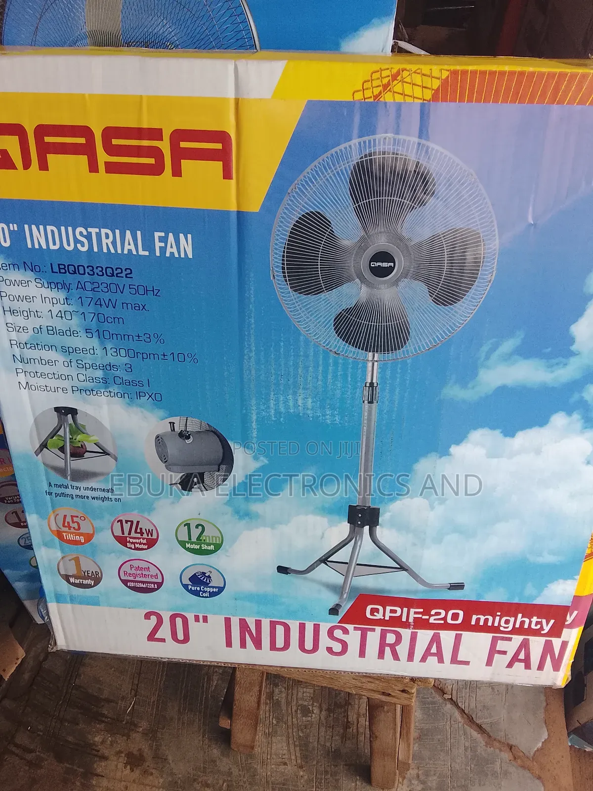 20 Inches Gasa Industrial Standing Fan Is Available Now
