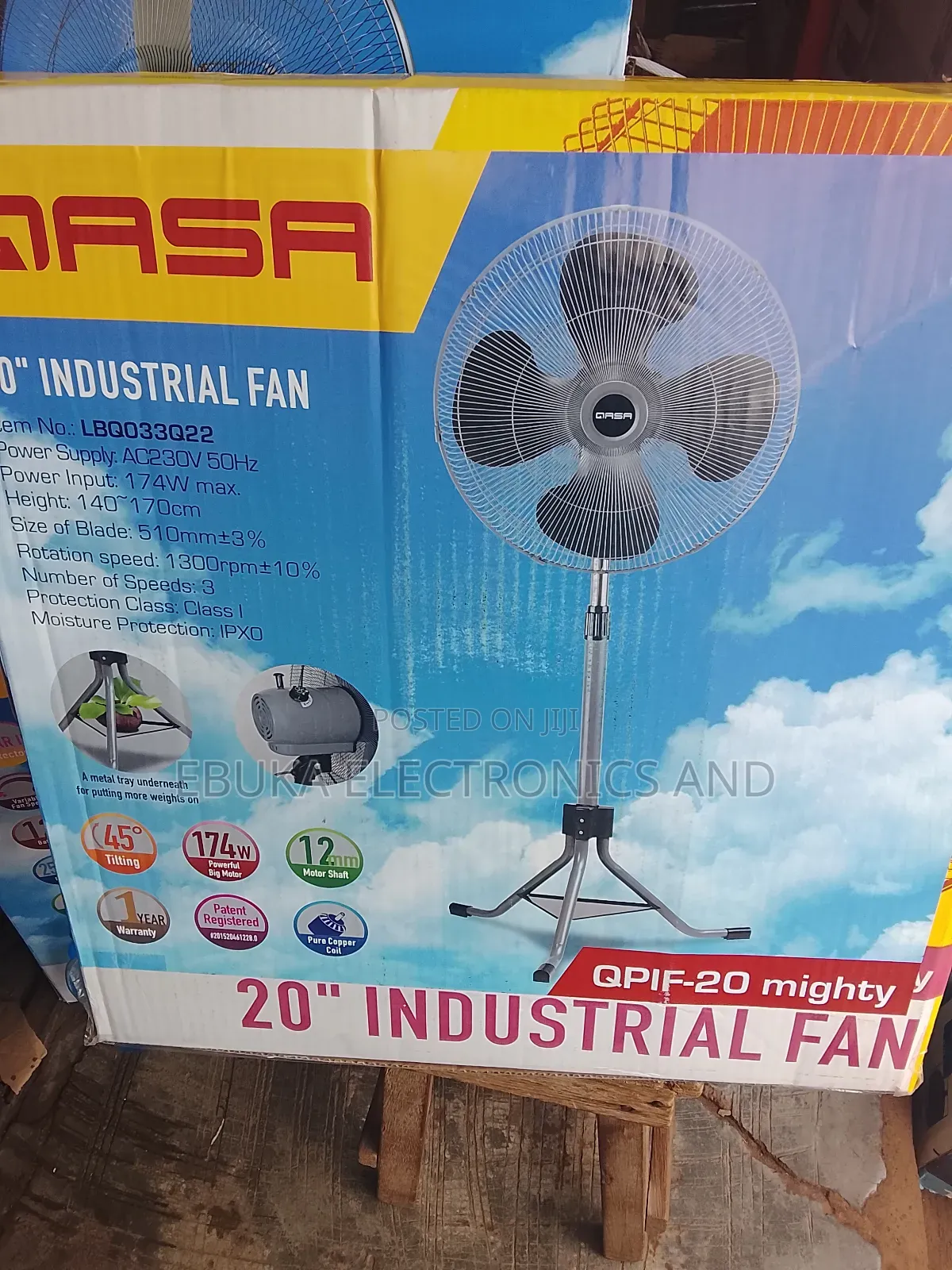 20 Inches Gasa Industrial Standing Fan Is Available Now