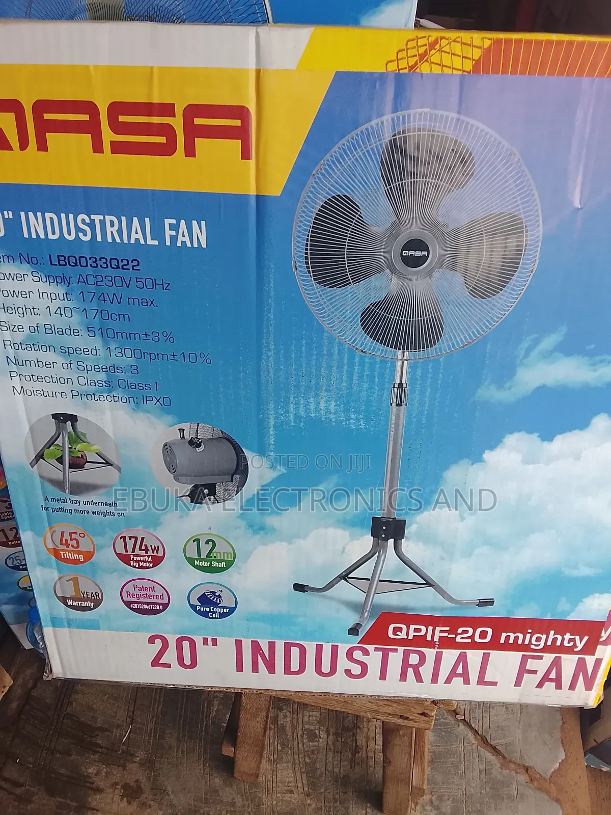 20 Inches Gasa Industrial Standing Fan Is Available Now