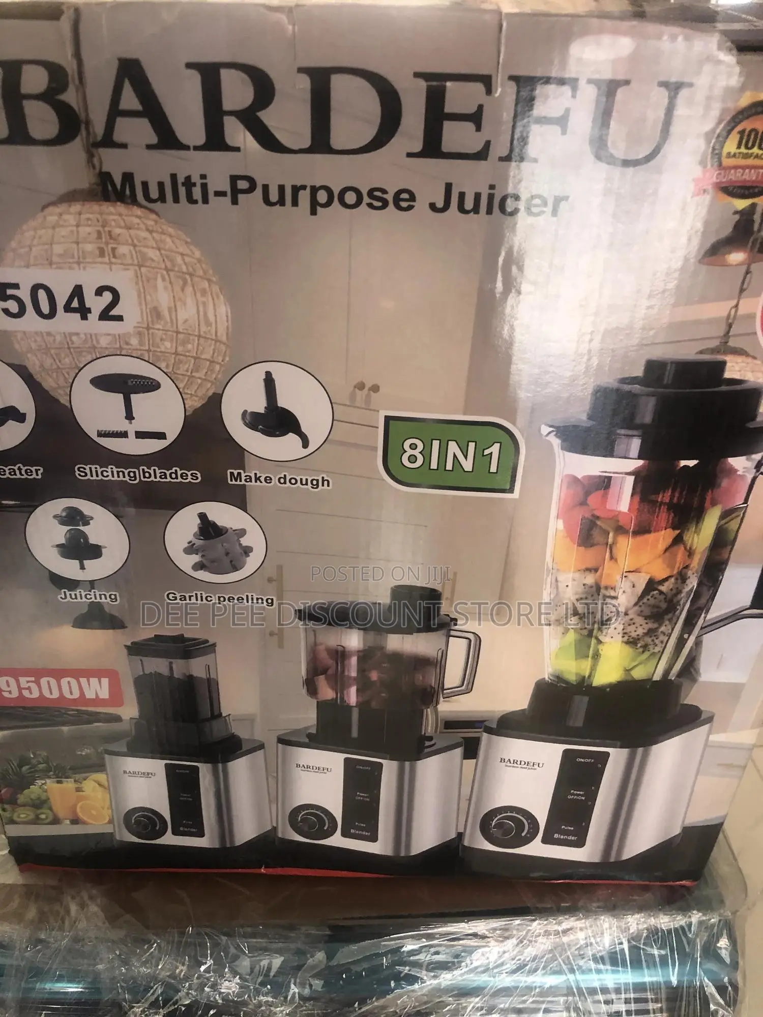 Bardefu 8 in 1 Multipurpose 4.0l 9500w Blender, Bf - 5042,