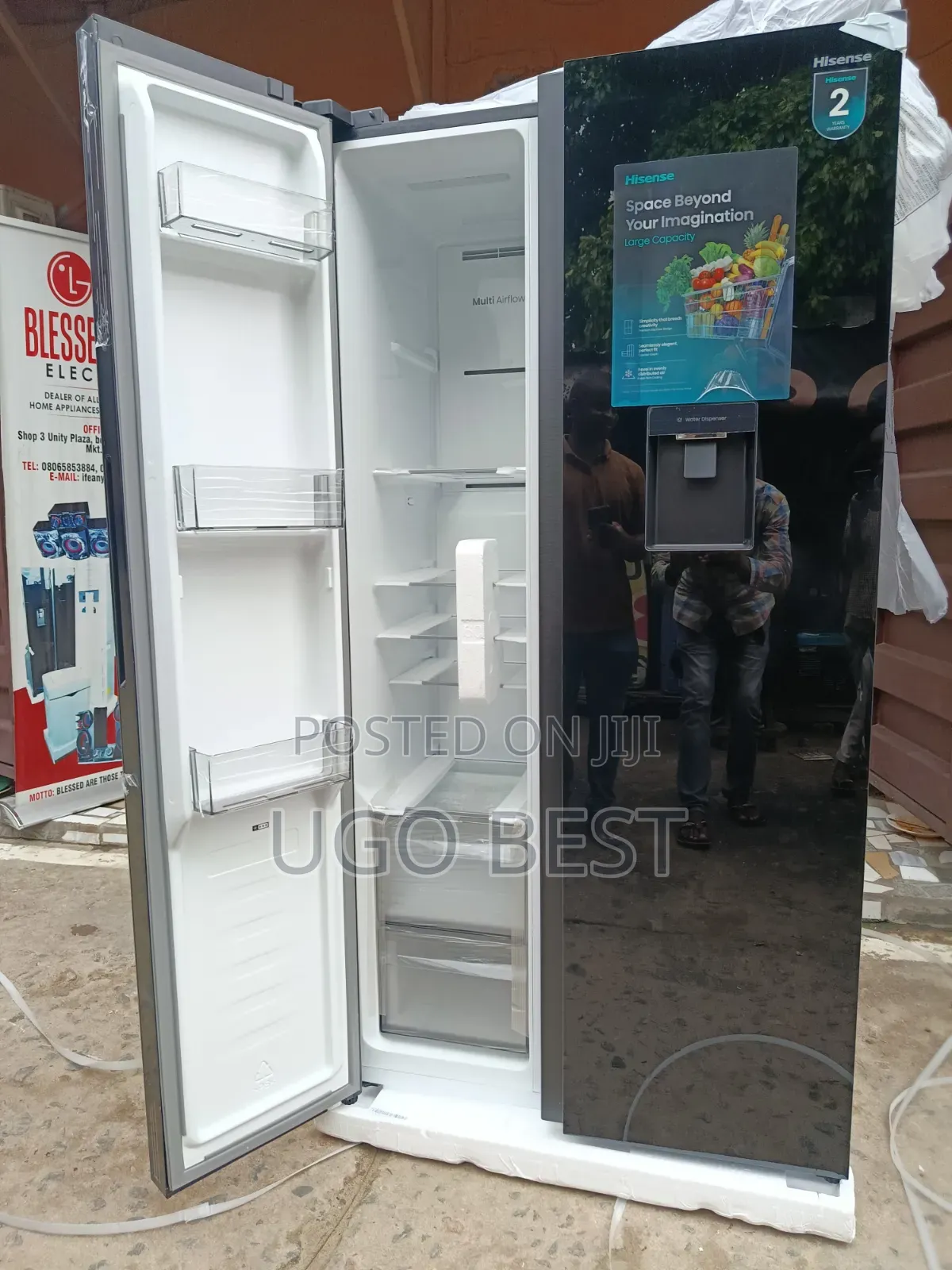 Hisense Side by Side Inverter Fridge Frost Free 2 Yrs Warranty