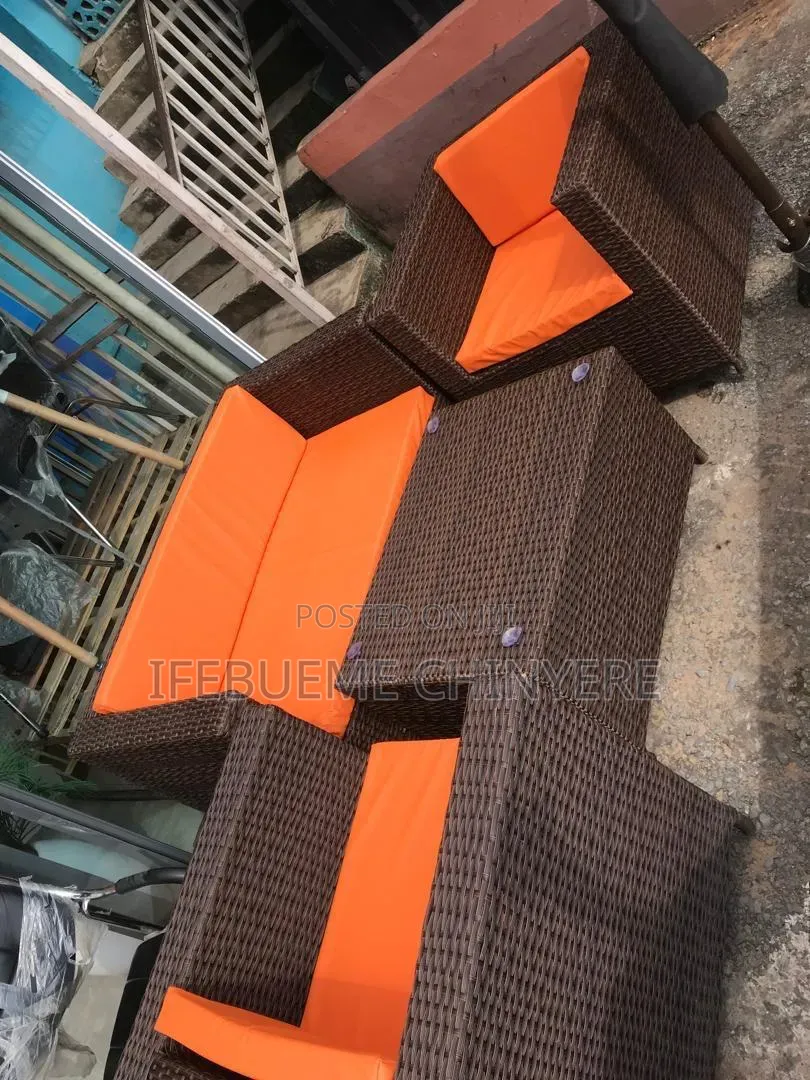 Boss Chair With Orange Seat by 4 Persons Set