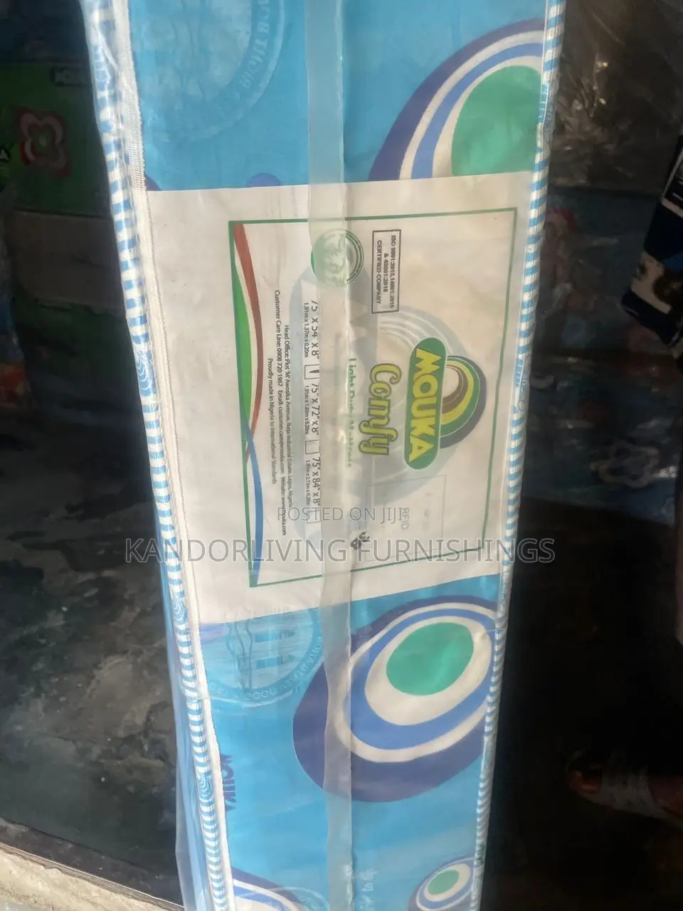 4.5 by 6 Mouka Comfy Matress 8inches