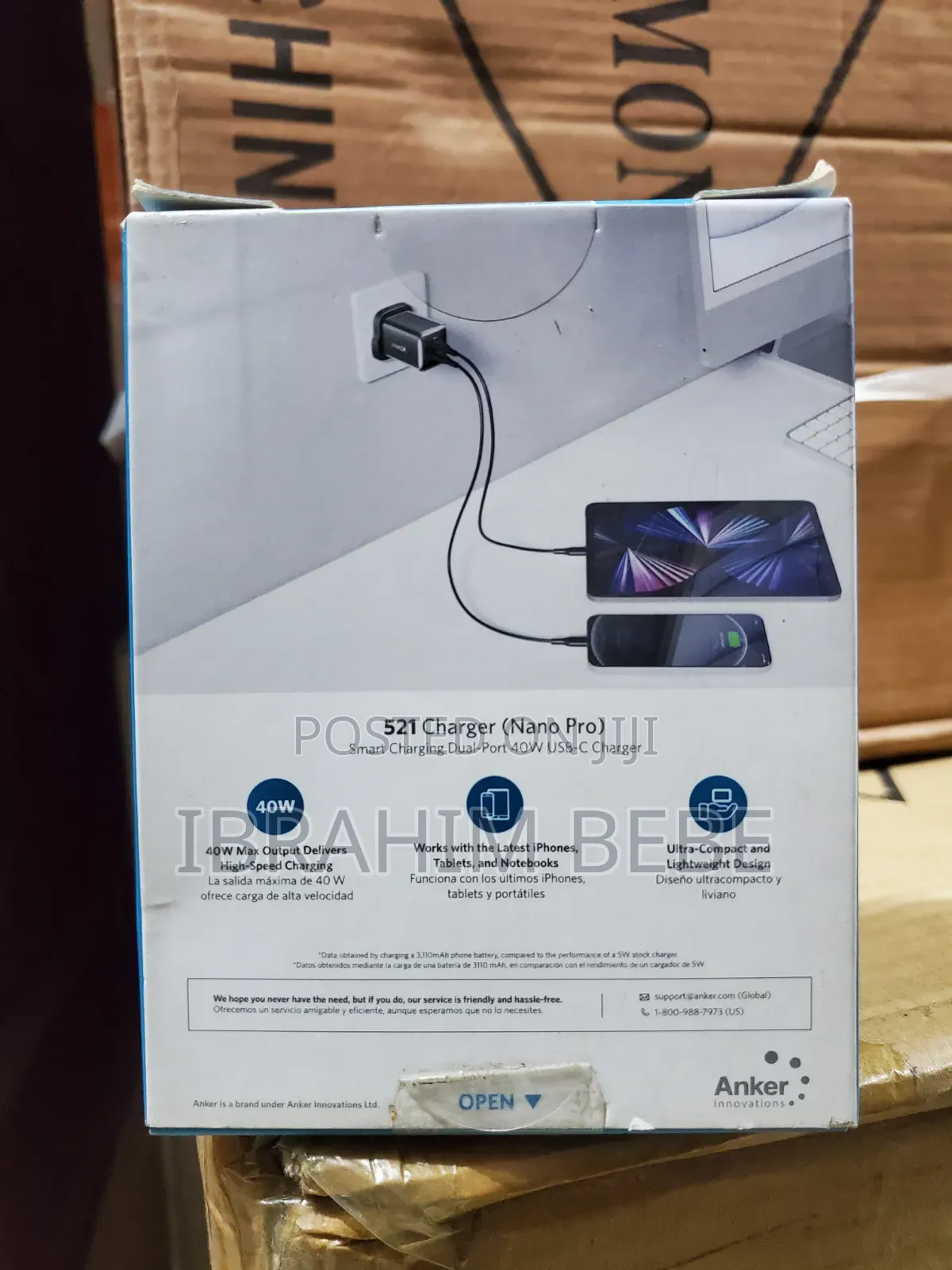 Anker 521 ( Nano Pro ) 40w Max Output Charger Head