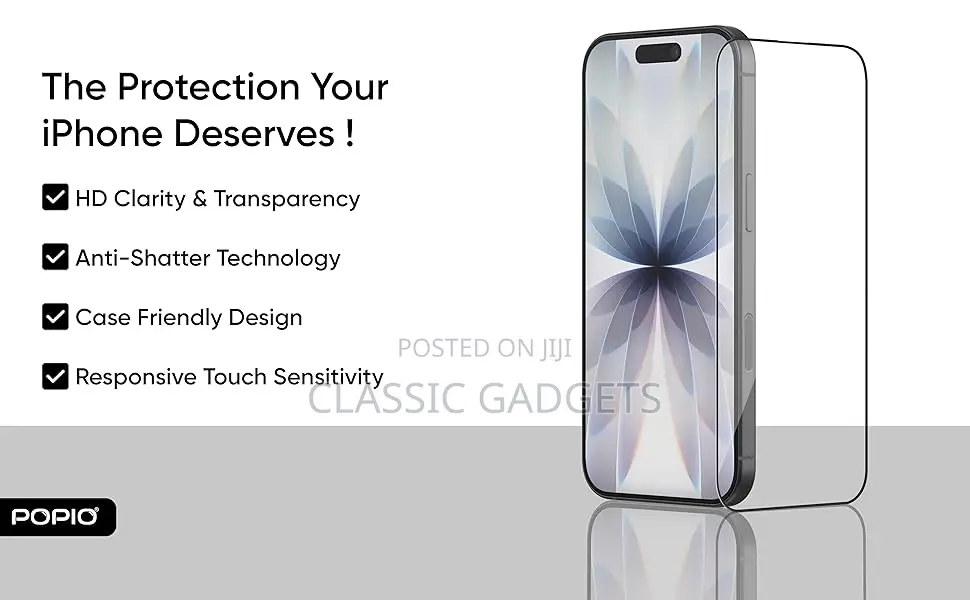 Borderless Tempered Glass (I Phone 17 Pro]