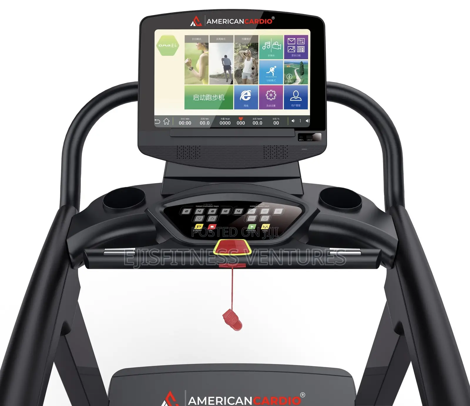 6hp Commercial Treadmill With Wifi Android Touchscreen