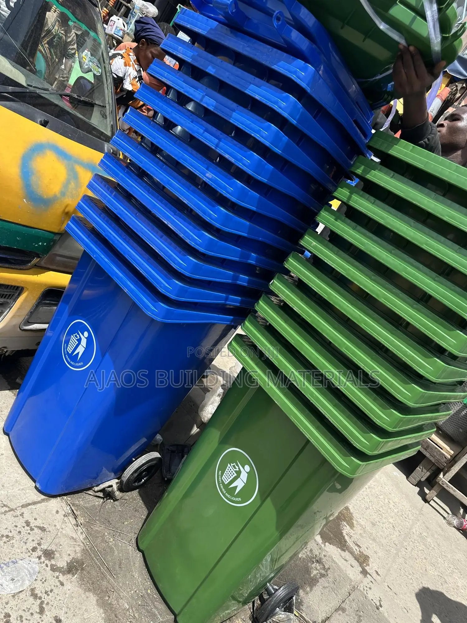 240l Rubber Imported Waste Bin