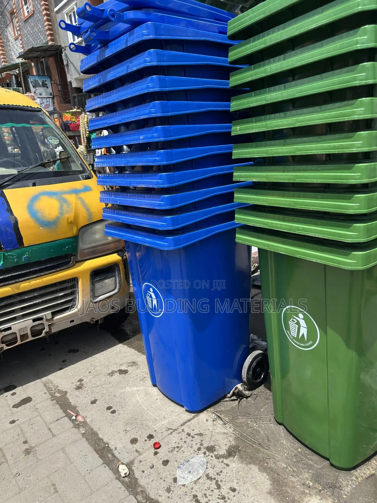240l Rubber Imported Waste Bin