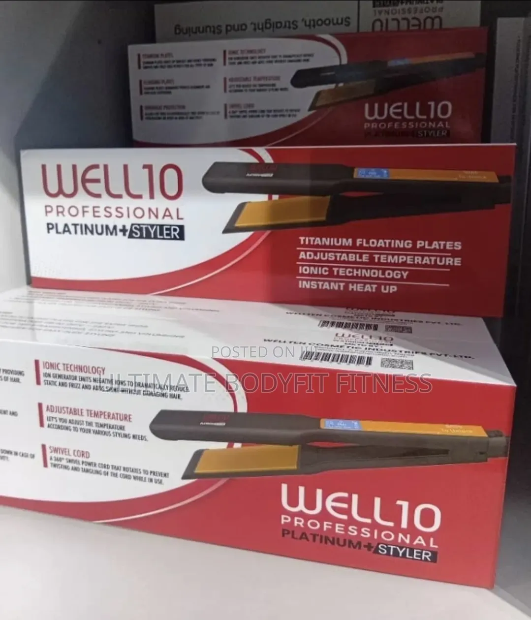 Brand New Well10 Professional Platinum + Hair Straightener