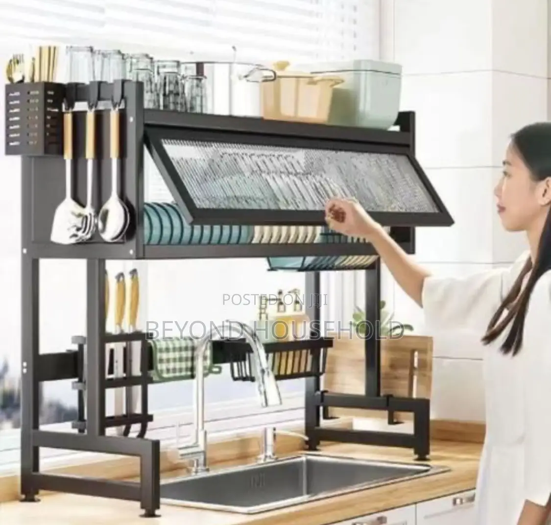 Over the Sink , Dish Draining ,Kitchen Rack With Cover