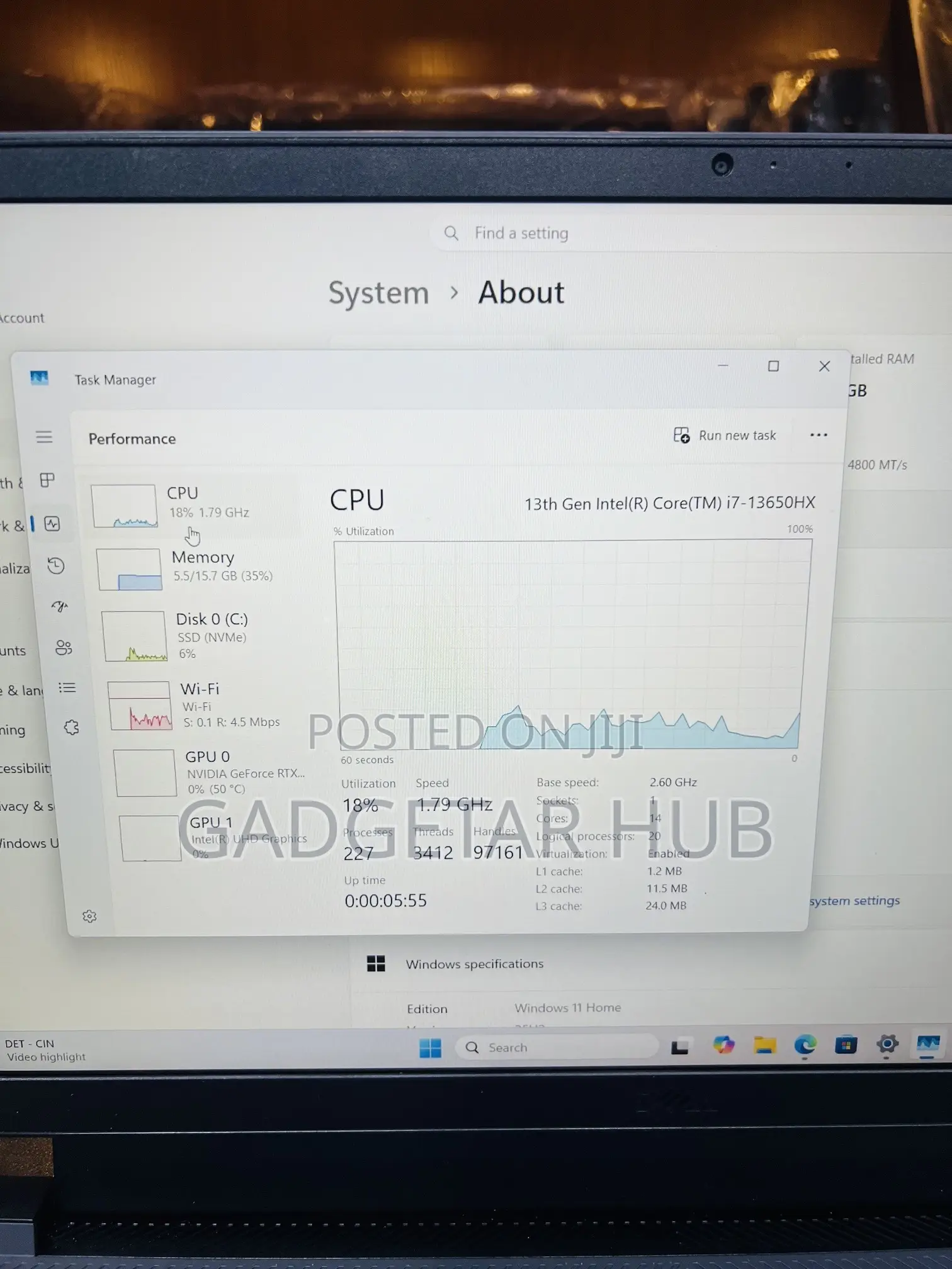 Laptop Dell G15 5535 16GB Intel Core i7 SSD 1T