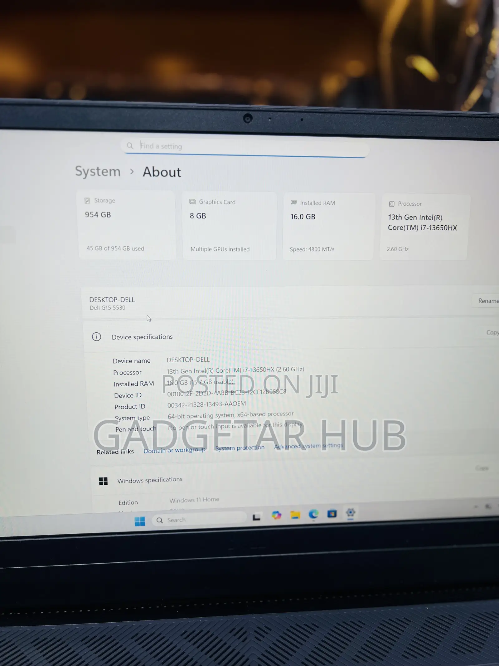 Laptop Dell G15 5535 16GB Intel Core i7 SSD 1T