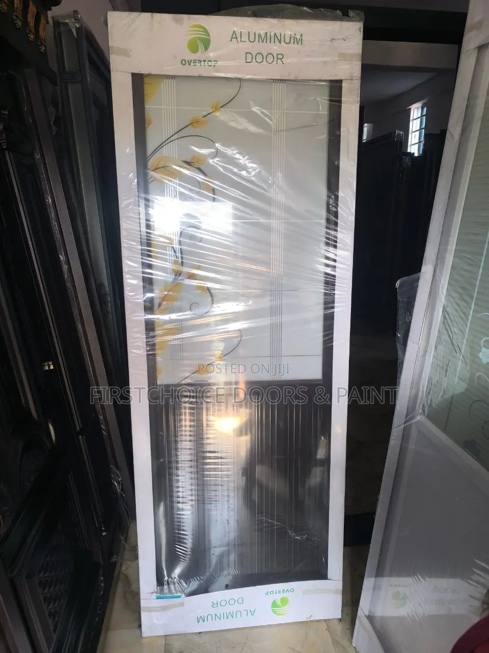 Half Glass Toilet Door
