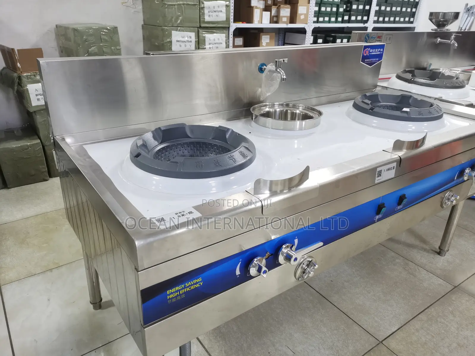 Commercial Chinese Gas Cooking Range for Industrial Kitchen