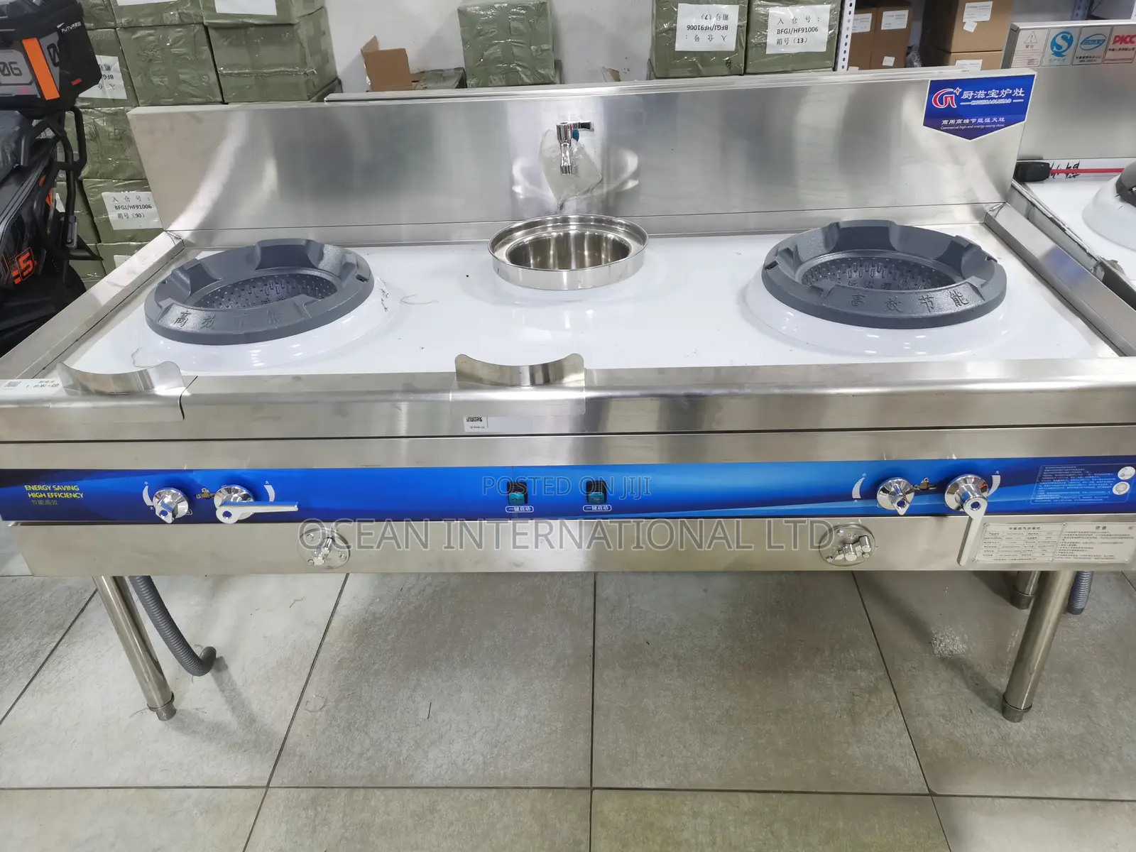 Commercial Chinese Gas Cooking Range for Industrial Kitchen