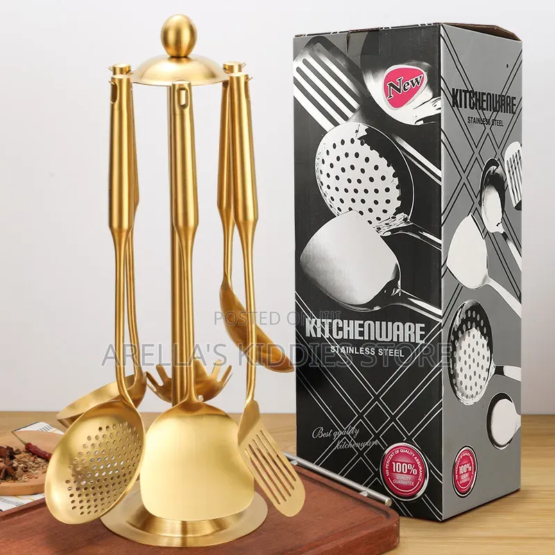 Quality Gold Cooking Spoon