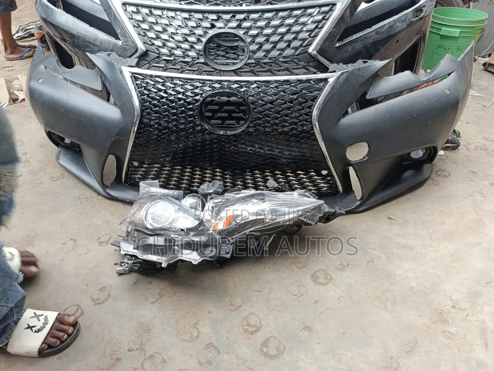 Complete Front Bumper With Headlight Is 250 2015 Model