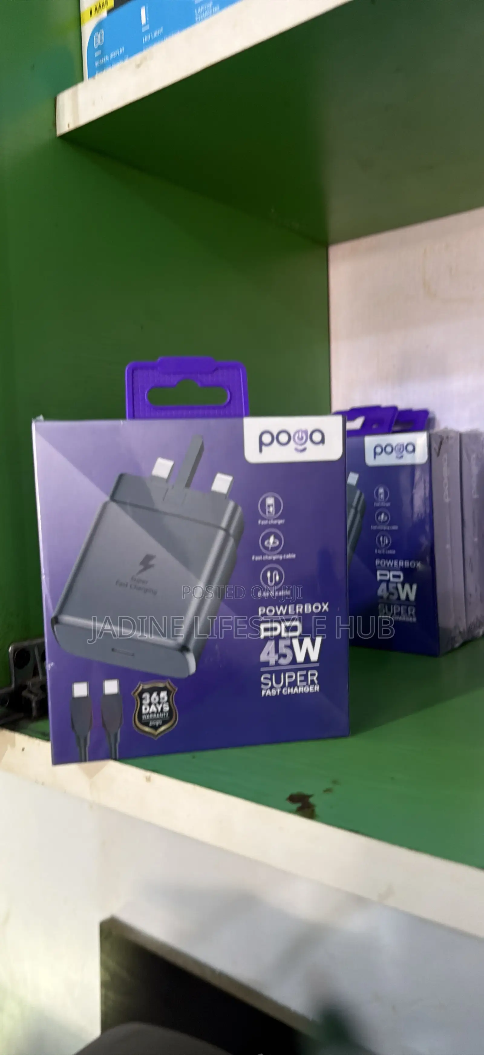 Poga 65W Power Adapter Super Fast Charging for Laptop and Phone