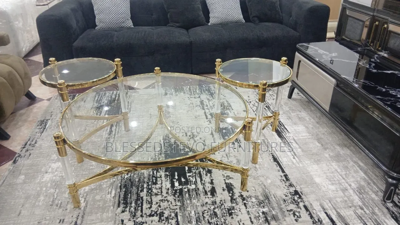 Center Table Gold Colour