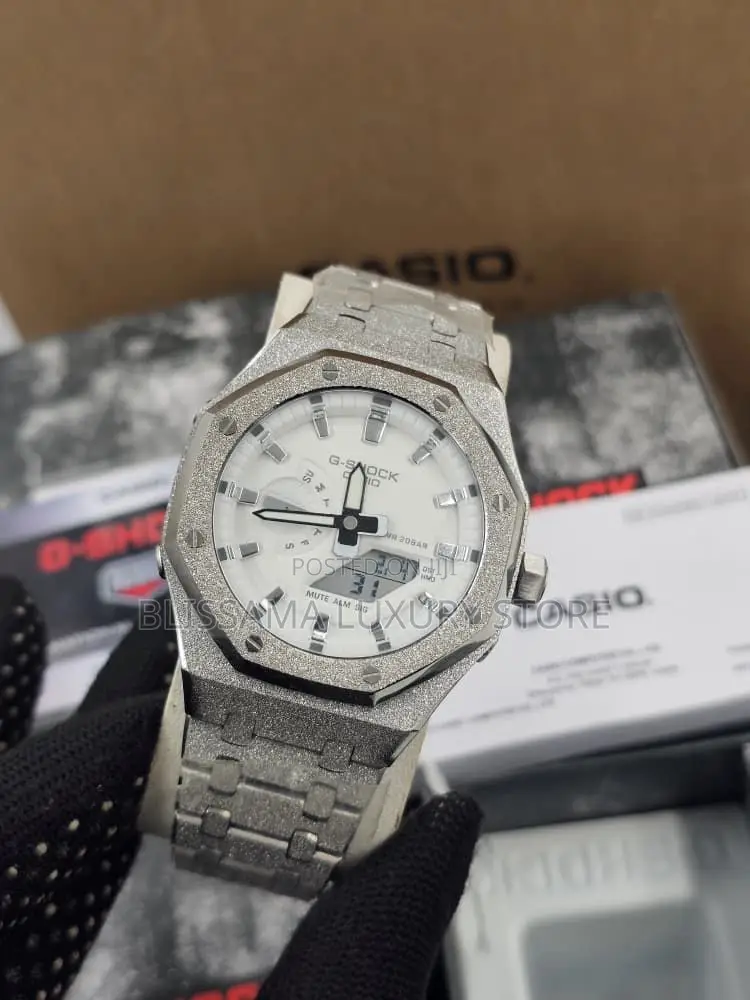 G-Shock Frosted Strap Luxury Wristwatch–Stylish,Durable Classy Design
