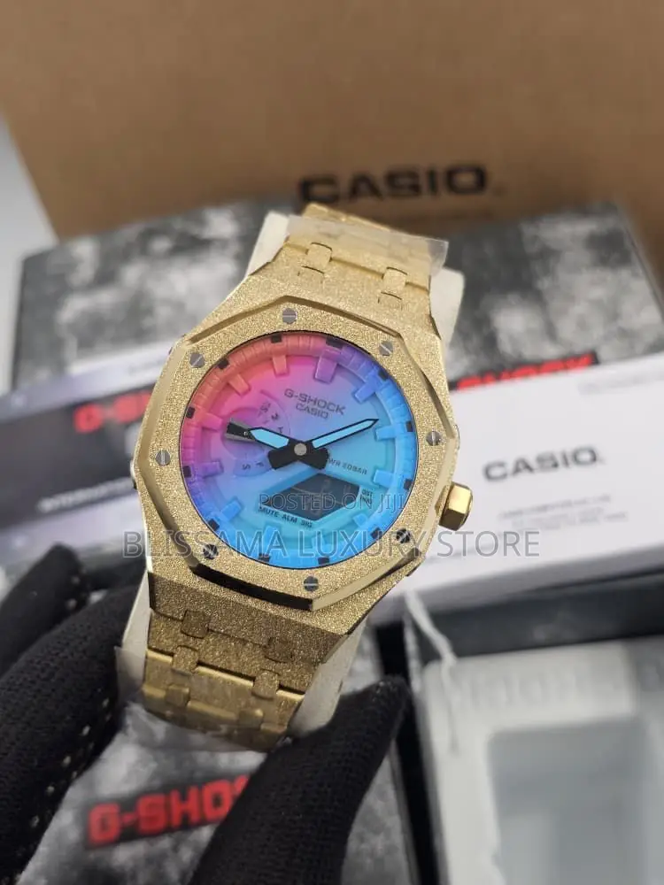 G-Shock Frosted Strap Luxury Wristwatch–Stylish,Durable Classy Design