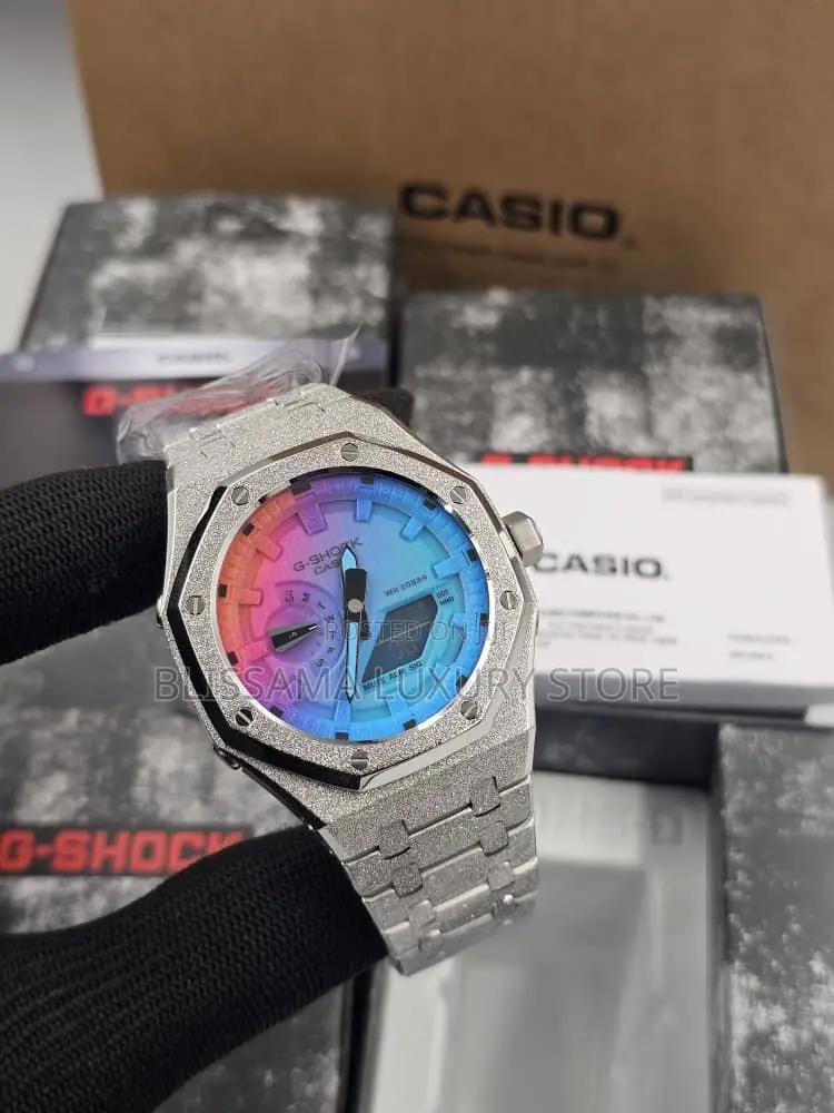 G-Shock Frosted Strap Luxury Wristwatch–Stylish,Durable Classy Design