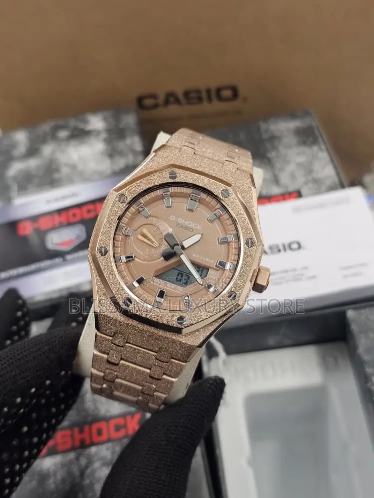 G-Shock Frosted Strap Luxury Wristwatch–Stylish,Durable Classy Design