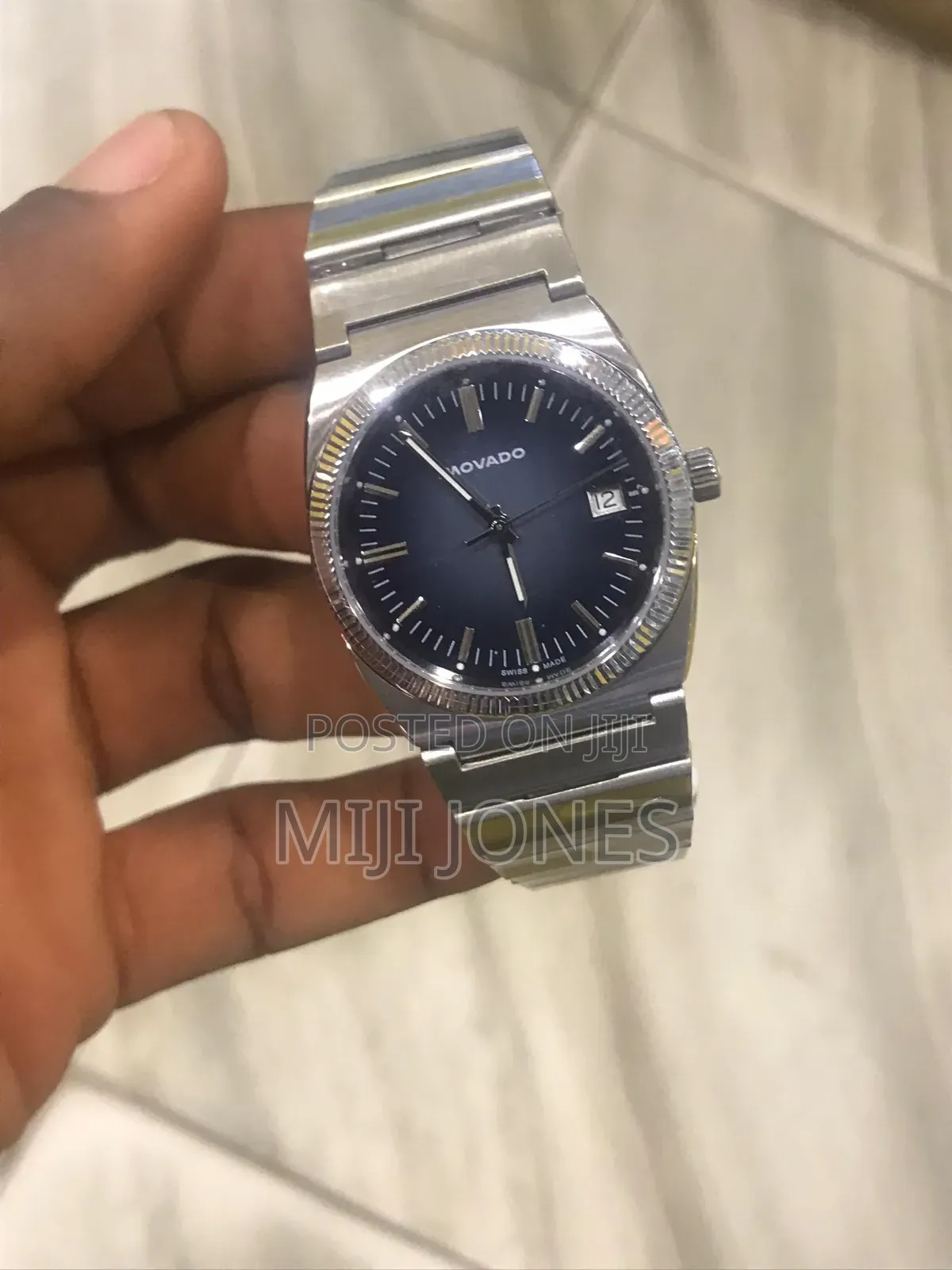 *Movado-Inspired Chain Strap Watch With Date Display | Fashion Quartz*