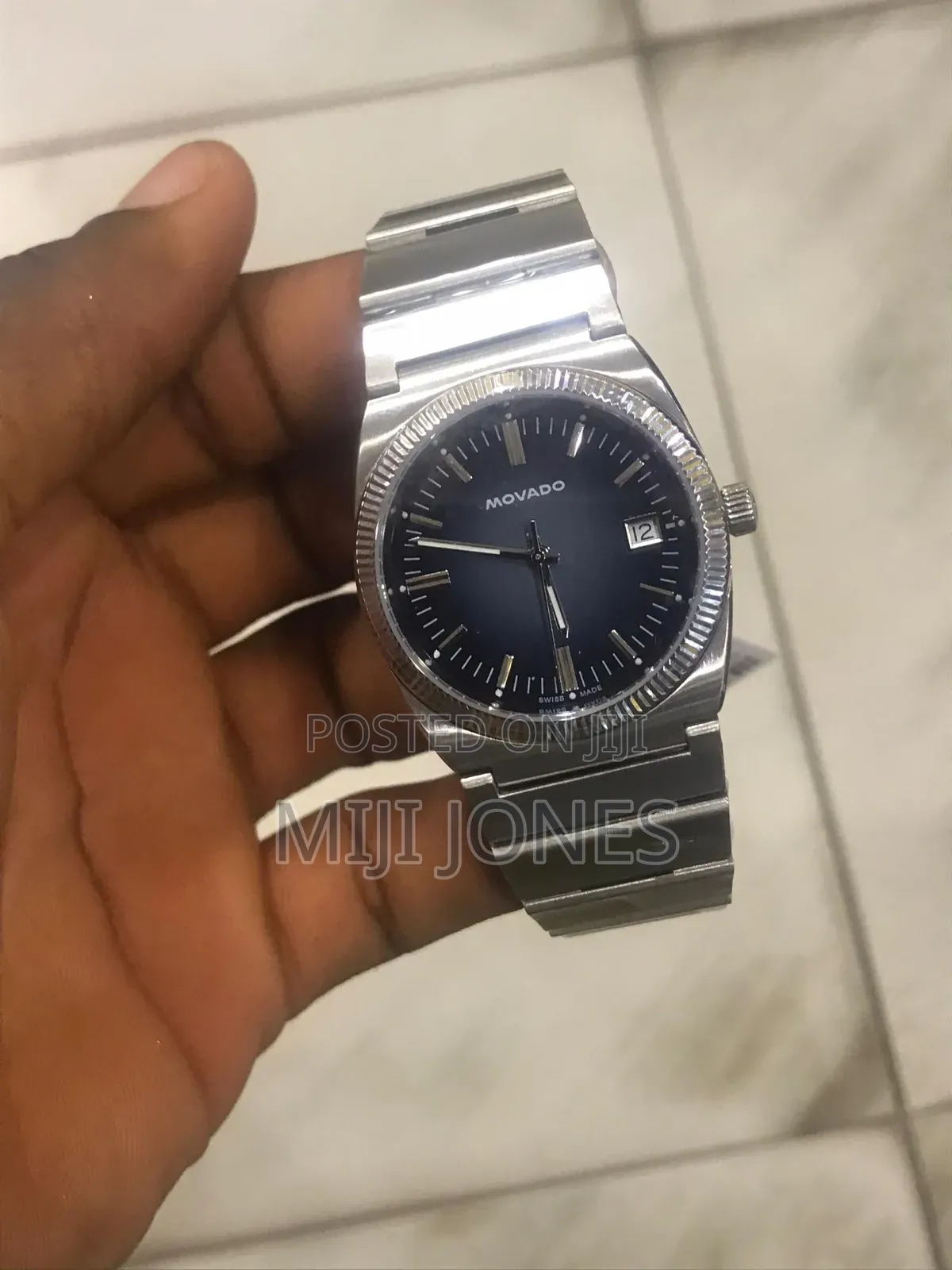 *Movado-Inspired Chain Strap Watch With Date Display | Fashion Quartz*