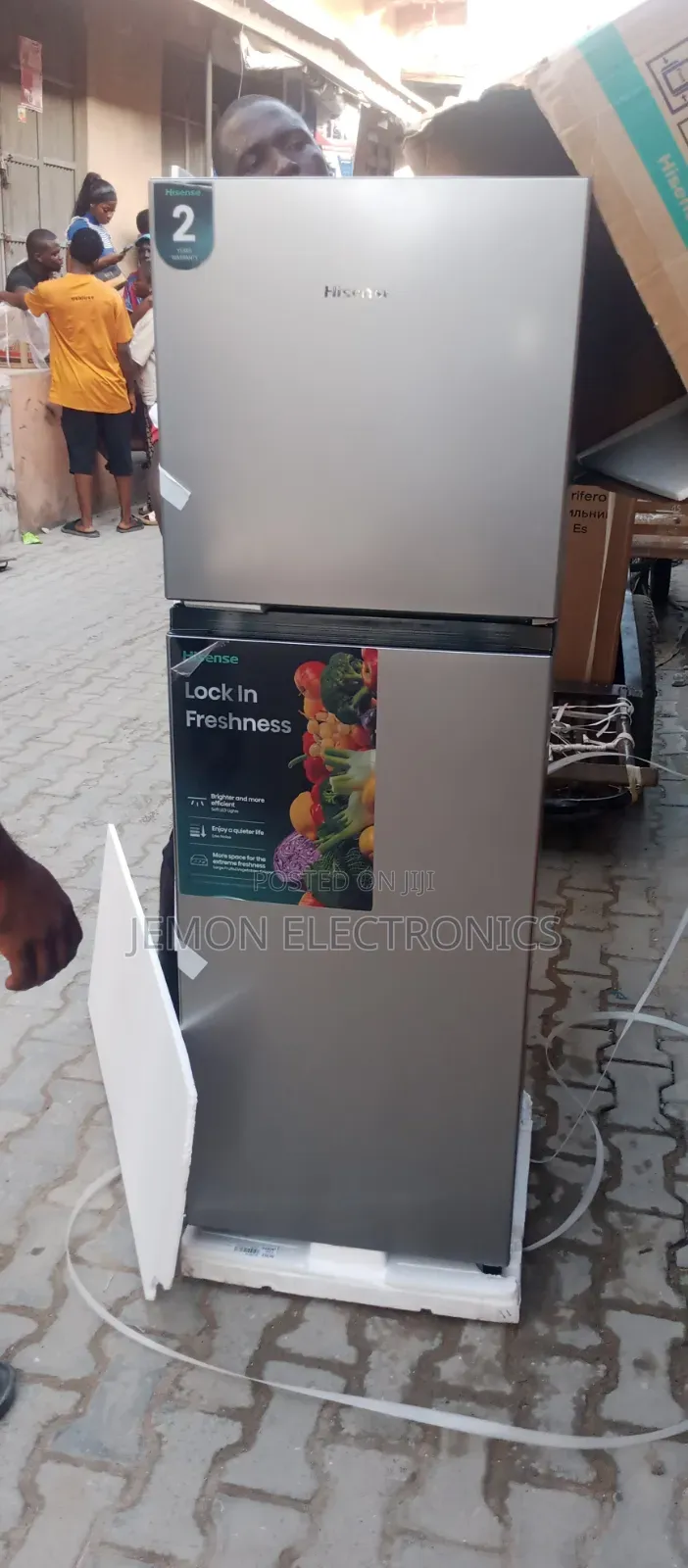 Original 142litrs Standing Hisense Fridge and Freezer Smart