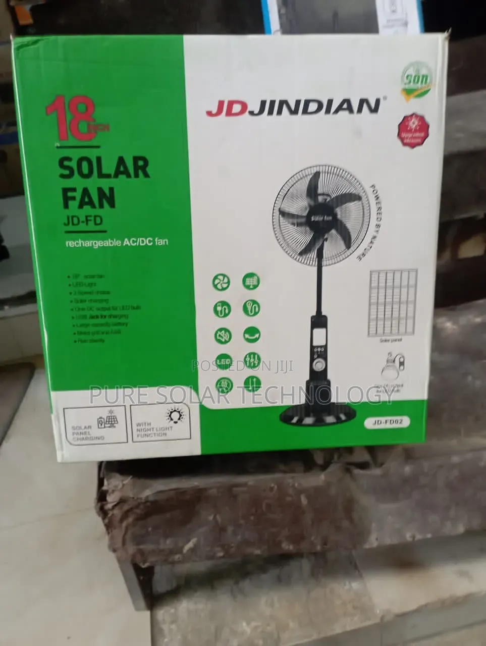 Solar Rechargeable Fan