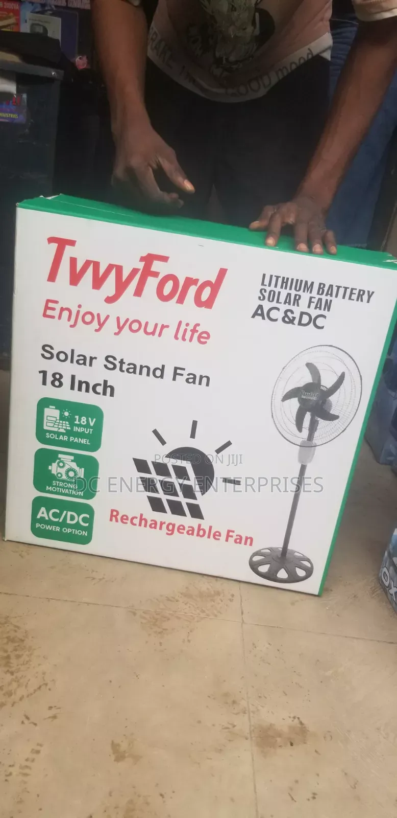 Tvvyford 18inch Solar Fan
