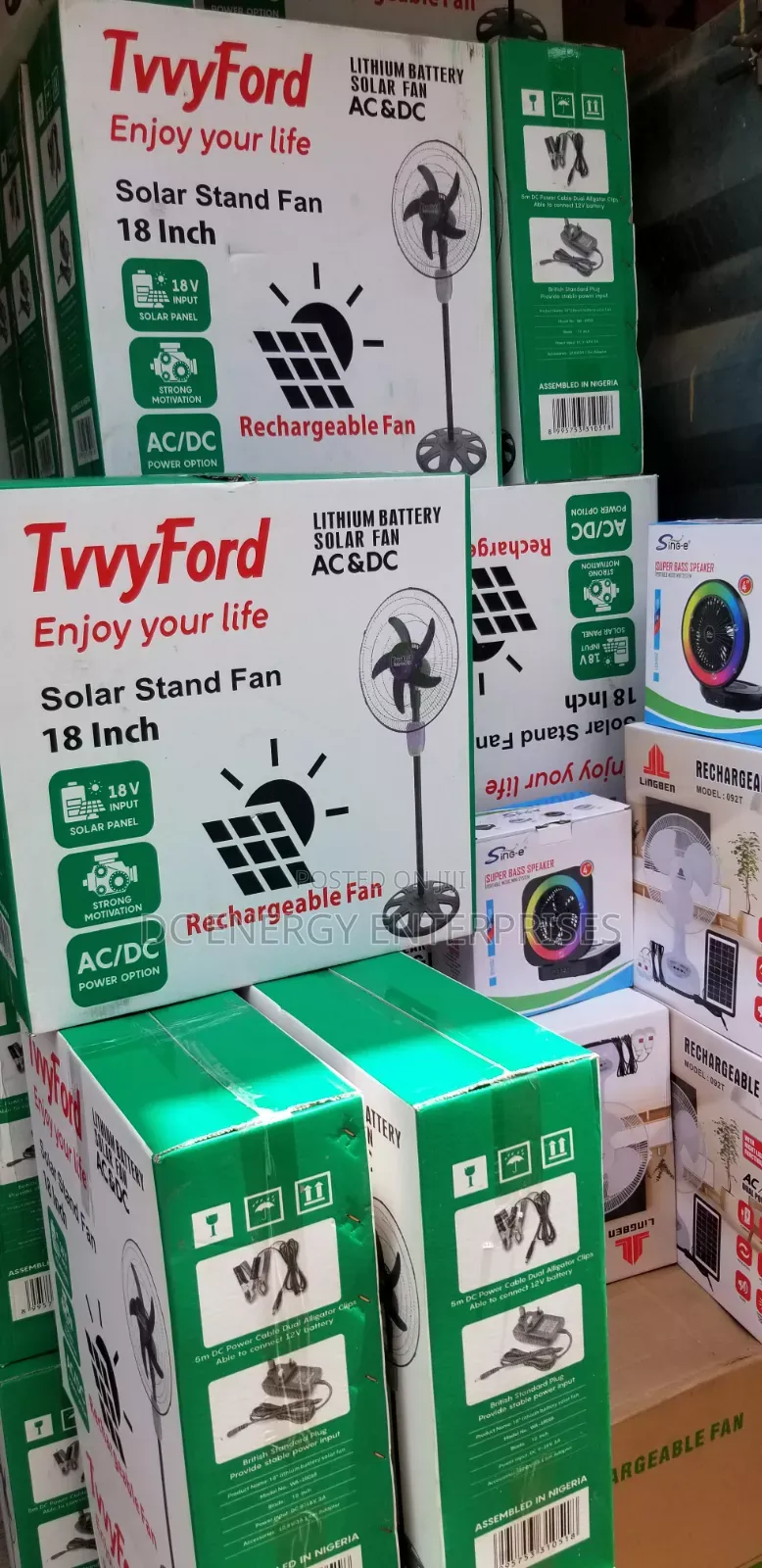 Tvvyford 18inch Solar Fan