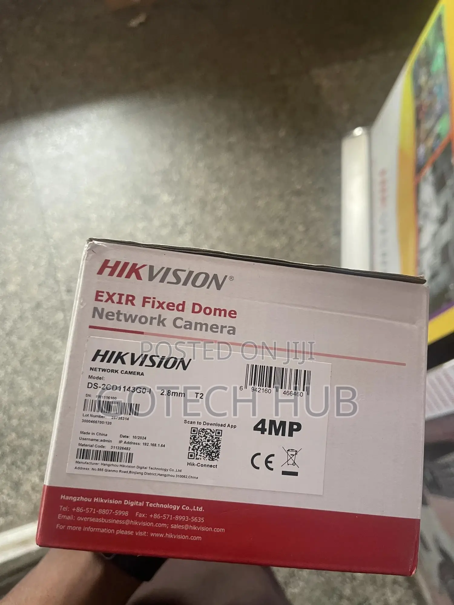 Hikvision Ds-2cd1143g0-I 4mp Dome Ip Indoor Camera