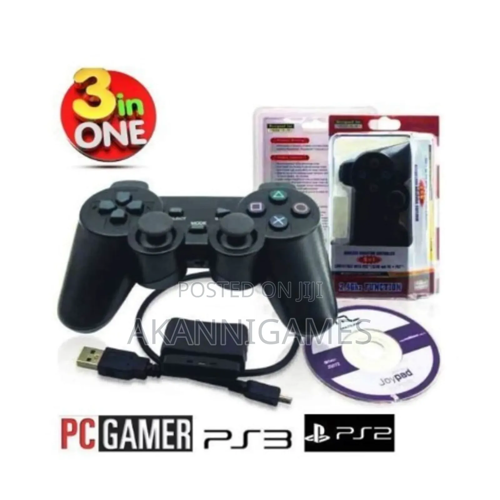 Wireless Bluetooth Game Controller Pad for Ps2 / PC / Android