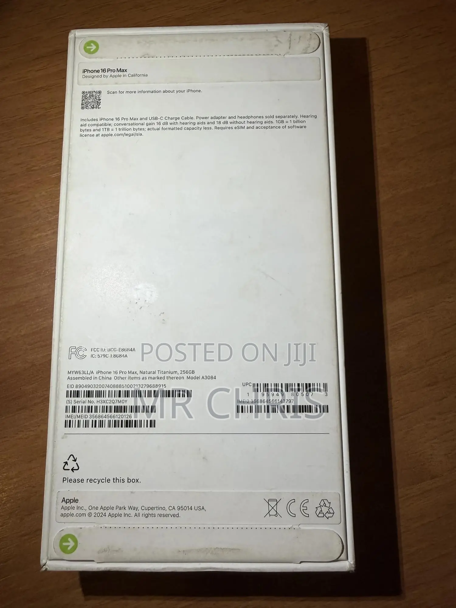 New Apple iPhone 16 Pro Max 256 GB Gold