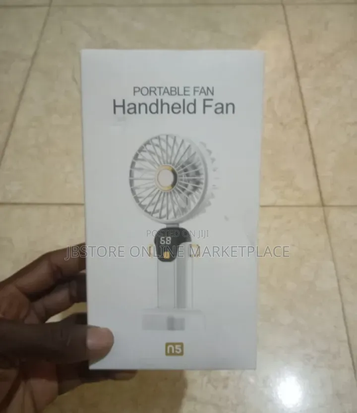 Portable Rechargeable Handheld Mini Fan With Phone Stand