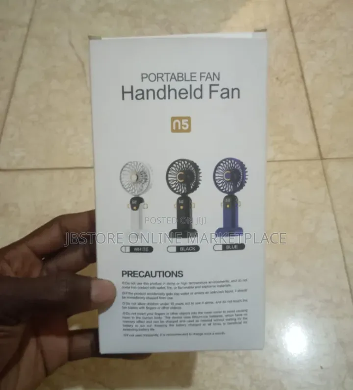 Portable Rechargeable Handheld Mini Fan With Phone Stand