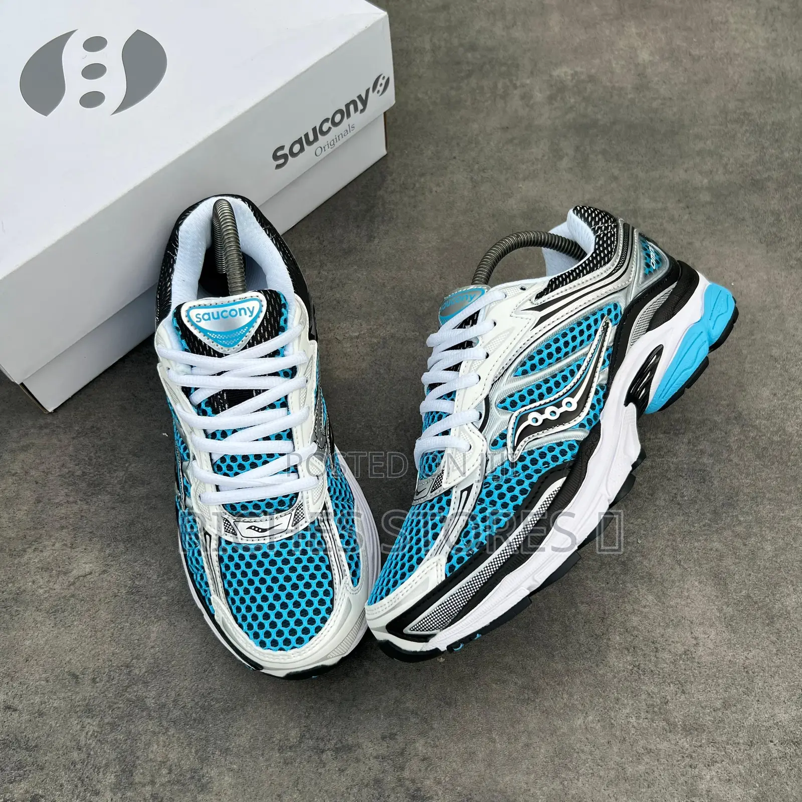 Authentic Saucony Progrid Omni 9 Premium Blue Sneakers