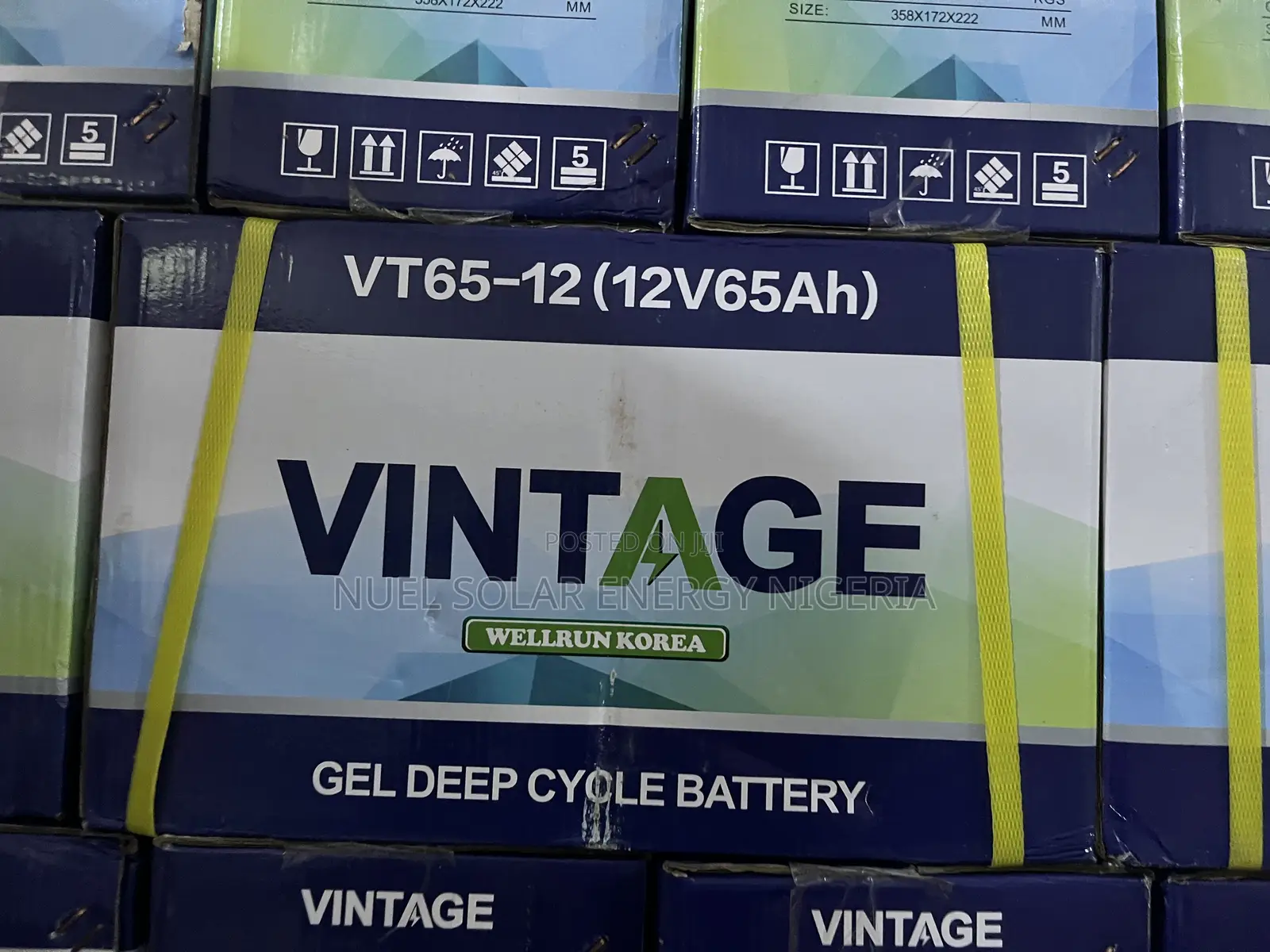 Vintage 65ah 12v Deep Cycle Gel Battery